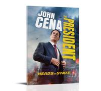 Heads of State Black Humor Noir Movie Poster Wall Art Canvas Aesthetic Cover Poster Vintage Music And Movies Decorative Painting for Living Room Bed Room 08x12inch(20x30cm) Frame-style