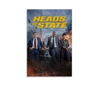 Heads of State Black Humor Noir Movie Poster Wall Art Canvas Aesthetic Cover Poster Vintage Music And Movies Decorative Painting for Living Room Bed Room 16x24inch(40x60cm) Unframe-style