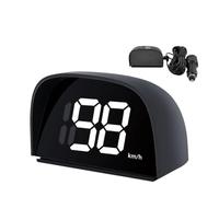 Heads Up Display Car Car GPS HUD Cigarette Lighter/5V USB Accurate Speed Monitoring Dual Chip Head-up Display(White MPH charger)