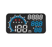 Heads Up Display Car Universal HUD GPS Head Up Display Speedometer Odometer Windscreen Projector With Overspeed Fatigue Driving Alarm(G11 Blue)