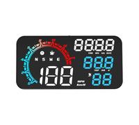 Heads Up Display Car Universal HUD GPS Head Up Display Speedometer Odometer Windscreen Projector With Overspeed Fatigue Driving Alarm(G11 Color)