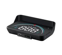 Heads Up Display for Cars - Overspeed Alarm for Navigating | Glass Projection Screen with Digital Speedometer & Interface Gauges for SUV, RV, Sedan and Van Models Tracking Real-Time Velocity