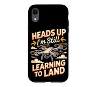 Heads Up I'm Still Learning to Land Drone Pilot FPV Case for iPhone XR