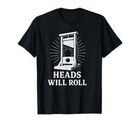 Heads Will Roll - Black and White T-Shirt