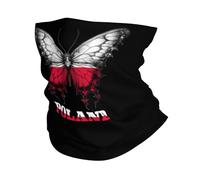 Headscarf Poland Polish Butterflies Flag Non-Slip Calentador De Cuello Breathable Polainas De Cuello For Yoga Running Outdoor