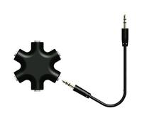 Headset Audio Coupler - Stereo Signal Splitter, Computer Media Linker | Broadrange Multi-Channel Acoustic Transmission System, Cross- Sound Redistribution Performance To Optimize