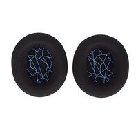 Headset Ear Cushion 2pcs Memory Foam Ear Pad Replacement Cushions for Arctis 3/5/7, ATH M40X M50X, HD280 Pro, Cloud, Black Shark V2 X Wired Headphones (Black ear cushion blue