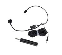 Headset Microphone, 3.5mm Jack Hifi Sound Microphone, 360 Flexible Adjustable Boom Mic with 1.2m Cable, Ideal for Voice Amplifier, Teacher, Presenter, Singing & Speech