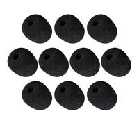 Headset Microphone Foam Covers, Soft Foam Microphone Windscreen Microphone Protector Microphone Noise Filter Mini Windscreens Sponge Foam Microphone Covers Shield Protection Covers (10 Pack)