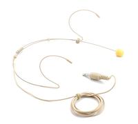 Headset Microphone Headworn Double Earset Over Ear Hanging Condenser Mic With 3.5mm Straight Plug Easy To Use
