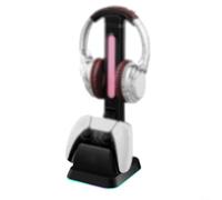 Headset Stand with Light Modes - Gaming Controller Holder for Desk | Rotatable Headphone Stand & Detachable Controller Hook for Gamer Gaming PC for xbox ONE for ps5 Earphone Accessories