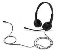 Headset With Wire - Comfortable Over Ear Design, Foldable Ear Cushions, Sound, Built-in With Volume Control | Wired Headset For Portable Tablet Phone Classroom Office Or Travel Audio
