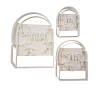Headstone Grave Halloween Shape Cookie Cutter Dough Biscuit Pastry Fondant Sharp Stencil Stone Tombstone Tomb Head Spooky RIP (Set of 3)