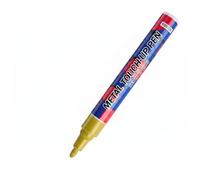 Headstone Lettering Paint, Paint Pen for Tombstone Inscriptions, Waterproof, Weather-Resistant Marker with Precision Tip, Gold, Gold for Headstone Lettering
