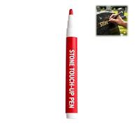 Headstone Lettering Pen, Tombstone Marker for Stone Inscription Tool, Weatherproof Touch Up for Granite Marble Memorial (red)
