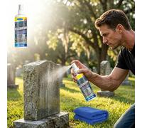 Headstone Restoration and Cleaning Spray, 3.4oz Tombstone & Monument Cleaning Spray - Remove Stains Instantly, Headstone Restoration Cleaning Sprays for Graves Gravestone, Wipe Away Years of Grime (1)
