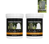 Headstone Restoration and Cleaning Spray for Granite Marble Cemetery Memorials, Gentle Stone Care Formula for Outdoor Monuments and Tombstones, Effectively Removes Stains and Grime from Stone. (2PCS)