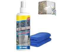 Headstone Restoration and Cleaning Spray,Stone Cleaner Gravestone Cleaning Kit Restoring and Protecting Tombstones,Tombstone Monument Cleaner for Granite Marble Cemetery Memorials (1Pcs)