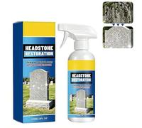 Headstone Restoration and Cleaning Spray, Stone Cleaner Gravestone Cleaning, Restoring and Protecting Tombstones Efficient Cleanings,No Damage to Stone for Gravestone Granite Marble Limestone (1pcs)