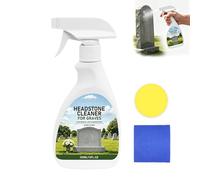 Headstone Restoration and Cleaning Spray, Tombstone Monument Cleaner for Cemetery Memorials Granite Marble, Stone Cleaner Gravestone Cleaning Kit, Efficient Cleaners & Dirt And Rust Removal. (1PCS)