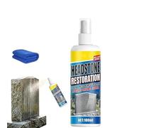 Headstone Restoration and Cleaning Spray,Tombstone Monument Cleaner for Granite Marble Cemetery Memorials,Can Effectively Remove Dirt,Gentle Stone Care Formula (1 pcs)