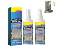 Headstone Restoration & Cleaning Spray, 100ML Headstone Cleaner for Graves, Tombstones & Headstones, Removes Stains And Buildup Restores Memorial, Protecting Memorials (2)