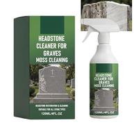 Headstone Restoration Cleaning Spray, 120ml Granite & Stone Cleaner for Graves, Tombstones & Monuments - Effective Stain Removal, Safely for All Stone Types, Ideal for Cemetery Care. (1PCS)