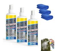 Headstone Restoration & Cleaning Spray, 2026 Headstone Cleaner for Graves, Headstone Restoration Kit Remove Stains Instantly and Protecting Tombstones Efficient Cleaning (3PCS)