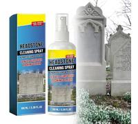 Headstone Restoration & Cleaning Spray, Cemetery Headstone Cleaner for Graves, Stone Cleaner Gravestone Cleaning Kit, Restores & Cleans Marble, Granite, Concrete, Slate, Limestone
