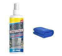 Headstone Restoration & Cleaning Spray, Effectively Removes Stains and Grime, Stone Cleaner Gravestone Cleaning Kit, Safe Headstone Restoration Cleaning Spray for Gravestones Monuments