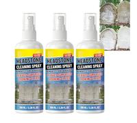 Headstone Restoration & Cleaning Spray, Fast-Acting Headstone Restoration & Cleaning Spray for Gravestones & Monuments, Restoring and Protecting Tombstones, Efficient Cleaner & Dirt Removal. (3PCS)