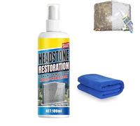 Headstone Restoration & Cleaning Spray, Headstone Cleaner for Graves & Gravestone Cleaner - Stone Cleaner Kit, Restoring Tombstones Efficiently, No Damage for Cemetery, Gravestone (1PC)