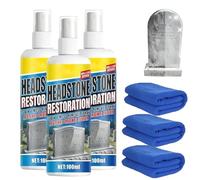 Headstone Restoration Cleaning Spray, Headstone Cleaner for Graves, Stone Cleaner Gravestone Cleaning Kit, Tombstone Cleaner for Headstones, Cleaning & Dirt And Rust Removal (3, Set)