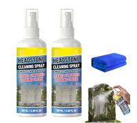 Headstone Restoration & Cleaning Spray,Headstone Restoration Kit Remover Stains Instantly,Tombstone Monument Cleaner for Graves,Marble, Tile. (2Piece)