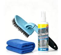 Headstone Restoration & Cleaning Spray, Penetrates Deep to Lift Stains ＆ Moss, Zero Scrubbing, Eenvironmentally Friendly and Gentle Formula Will Not Damage the Stone Surface, Simple to Use, 100ML (*1)
