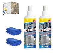 Headstone Restoration & Cleaning Spray,Stone and Tile Intensive Cleaner, Tombstone and Monument Cleaning Spray,Cleaner No Damage to Stone for Marble, Tile Graves (1)