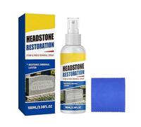 Headstone Restoration & Cleaning Spray, Stone Cleaner Gravestone Cleaning Kit Restoring and Protecting Tombstones Efficient Cleanin-g No Damage to Stone for Graves Cemetery Gravestone (1pcs)