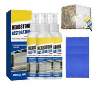 Headstone Restoration & Cleaning Spray, Tombstone & Monument Cleaning Spray, Stone & Tile Intensive Cleaner, Highly Effective Headstone Cleaner for Graves Cemetery Gravestone
