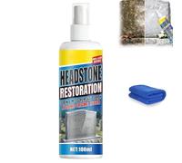 Headstone Restoration & Cleaning Spray, Tombstone & Monument Cleaning Spray, Stone & Tile Intensive Cleaner, for Graves, Natural Stone Cleaner for Marble, Tile (1pcs)