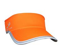 Headsweats Supervisor High Visibility Reflective Umbrella Band Visor, Unisex, HSWSR, neon orange, One Size