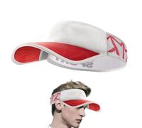 Headsweats Visor Hat Fishing Sports Visor Breathable Sweat-Absorbing Anti-UV Hollow Cylinder Lightweight Portable Printed Colorful Cool Summer Visor for Golf Tennis, White, L