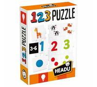 Headu - 123 Puzzle New, Educational Toys, Kids Puzzle, Games with Numbers & Quantities, Match Numerical Symbols, Learn to Count Animals, Educational Game, Learning Games, Age 3-6yrs