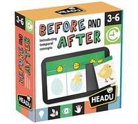 HEADU - Before and After Game, Learning Games, Toddler Learning, Kids Learning Toys, Flash Cards for Kids, Time Concepts, Logical Thought, Age 3-6 Years