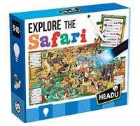 HEADU | Explore the Safari - assemble the puzzle then use the magic torch to discover things that live in the savannah | Educational Games & Puzzles | Ages 5-10 years