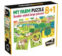 HEADU Farm Jigsaw Puzzle 8+1 Farm | Educational Toys, Ages 2+ Years, My First Farm Puzzle, Educational Fun