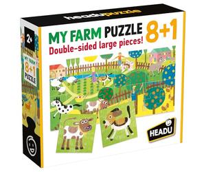 HEADU Farm Jigsaw Puzzle 8+1 Farm | Educational Toys, Ages 2+ Years, My First Farm Puzzle, Educational Fun