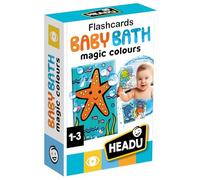 HEADU - Flashcards Baby Bath - Discover the Magic of Colors with Water | Magic Cards for Bath, Educational Games for Children 1-3 Years, Animal Cards, Sensory Experience, Christmas Gift