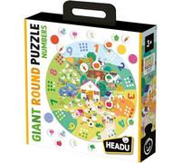 HEADU Giant Round Jigsaw Puzzle Numbers | Educational Toys, Ages 3+ Years, Learn Numbers, Learn Counting, My First Puzzle