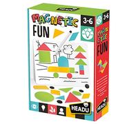 HEADU | Magnetic Fun - 48 geometric shapes to make creative pictures | Educational Games & Puzzles | Arts & Crafts | Ages 3-6 years