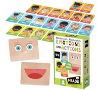 HEADU | Montessori Flash Cards - Emotions and Actions - play multiple educational games | Educational Games & Puzzles | Ages 1-4 years